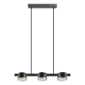 Lampadario LED a sospensione con filo MIRELLA 3xGX53/6W/230V nero