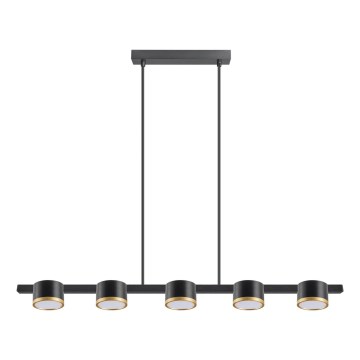 Lampadario LED a sospensione con filo MIRELLA 5xGX53/6W/230V nero