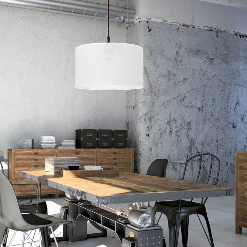 Lampadario LED a sospensione con filo NOEL 1xE27/60W/230V bianco