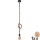 Lampadario LED a sospensione con filo ROPE 1xE27/8W/230V