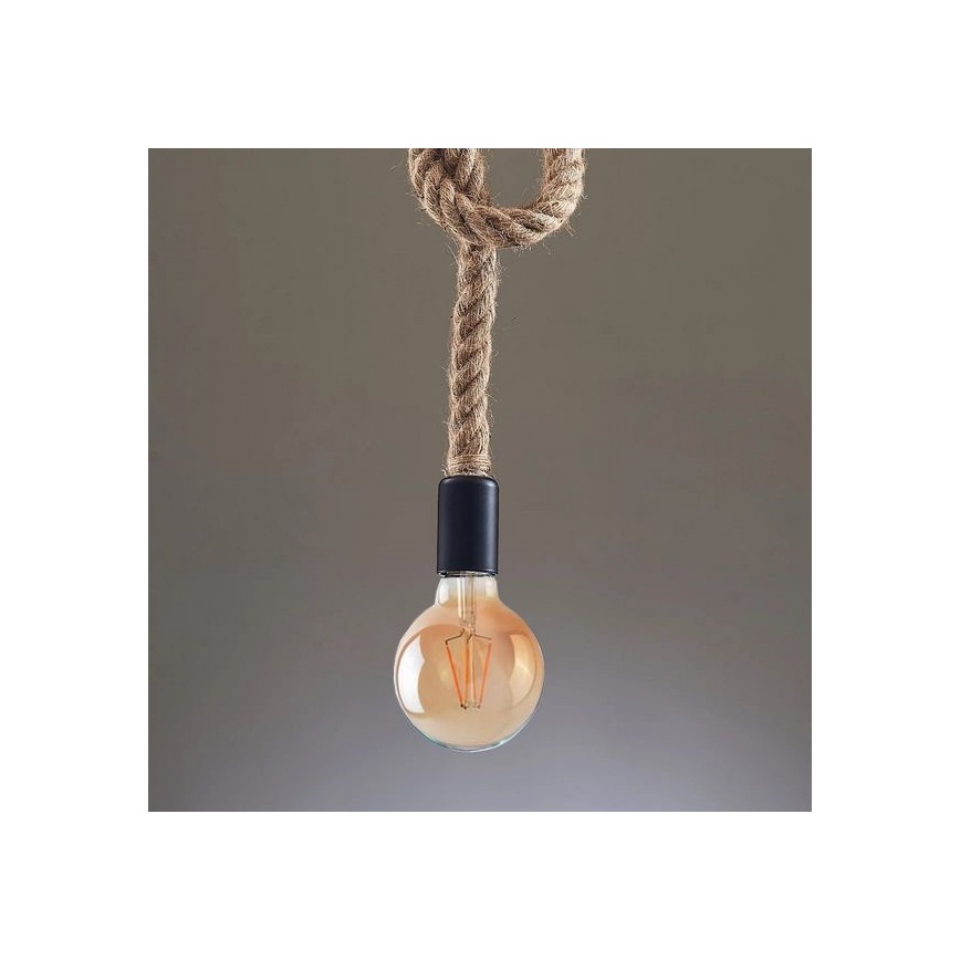 Lampadario LED a sospensione con filo ROPE 1xE27/8W/230V