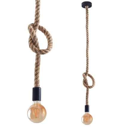Lampadario LED a sospensione con filo ROPE 1xE27/8W/230V