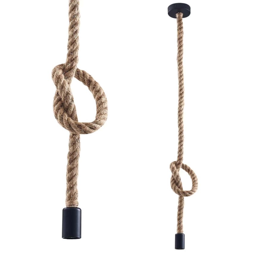Lampadario LED a sospensione con filo ROPE 1xE27/8W/230V