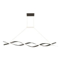 Lampadario LED a sospensione con filo TWIST LED/37W/230V 4000K 120 cm nero