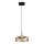 Lampadario LED a sospensione con filo VETRO LED/6W/230V diametro 23 cm beige/nero