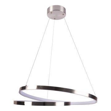 Lampadario LED a sospensione con filo ZEFIRA LED/40W/230V 4000K diametro 50 cm cromo lucido