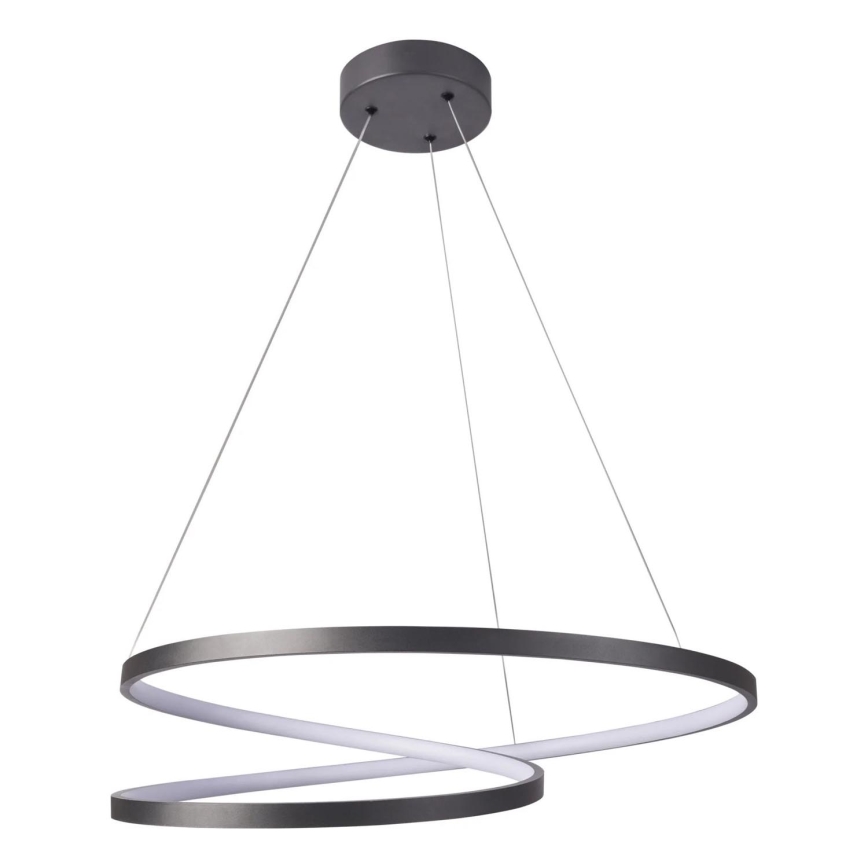 Lampadario LED a sospensione con filo ZEFIRA LED/52W/230V 4000K diametro 60 cm antracite