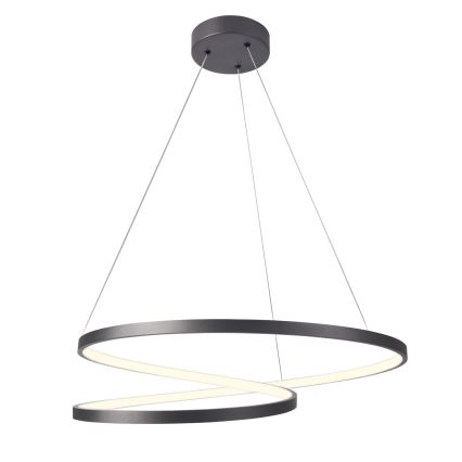 Lampadario LED a sospensione con filo ZEFIRA LED/52W/230V 4000K diametro 60 cm antracite