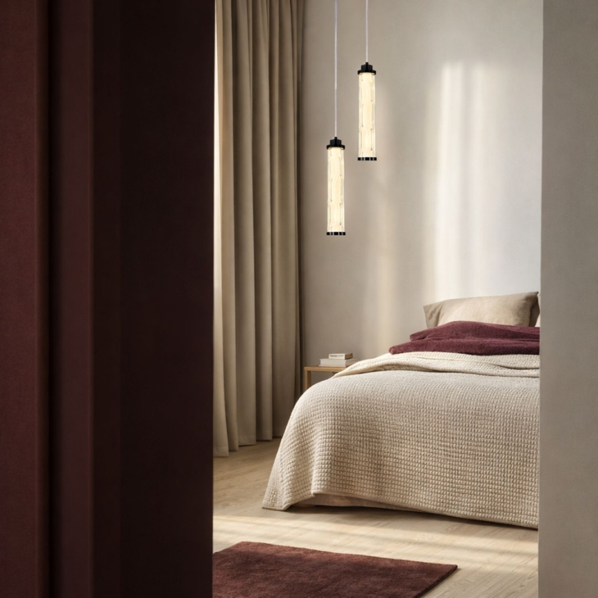 Lampadario LED a sospensione CORTE LED/10W/230V nero