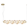 Lampadario LED a sospensione su cavo BOLLA LED/32W/230V oro/beige fumé