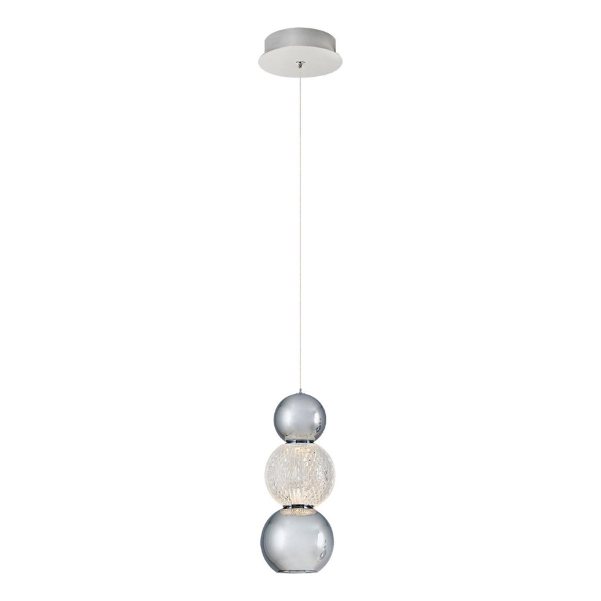 Lampadario LED a sospensione su cavo CREMONA LED/5W/230V 3000K cromo opaco