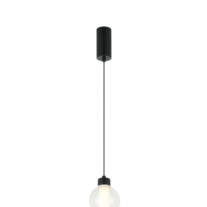 Lampadario LED a sospensione su cavo LUMMI LED/19W/230V nero/fumé
