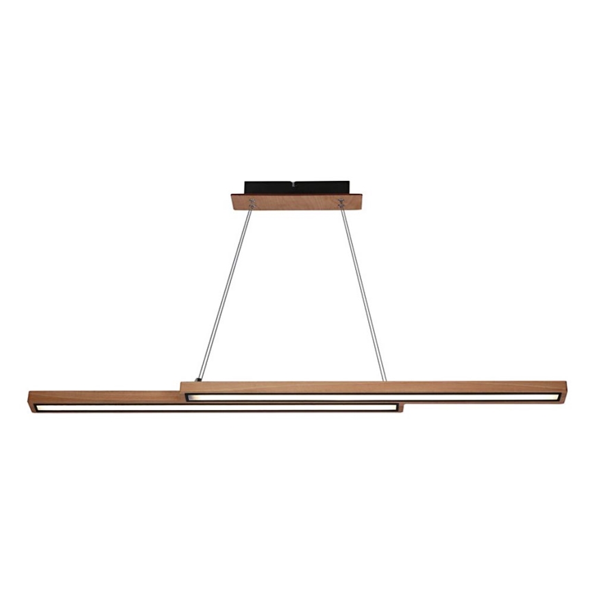 Lampadario LED a sospensione su cavo SENTO LED/19W/230V in legno