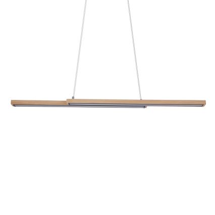 Lampadario LED a sospensione su cavo SENTO LED/19W/230V in legno