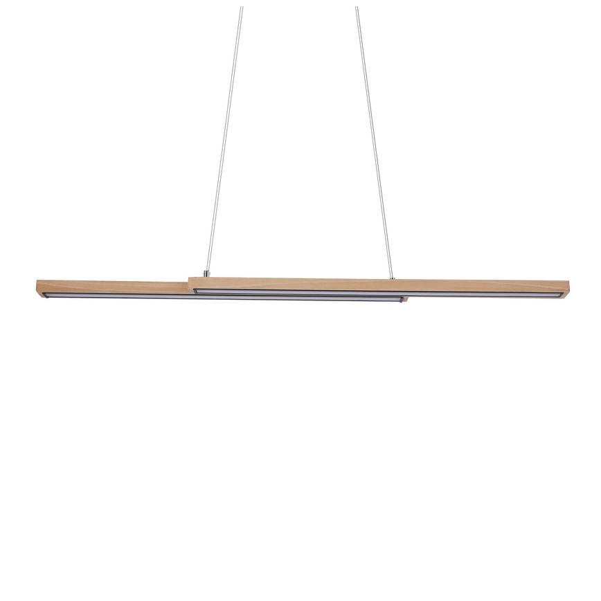 Lampadario LED a sospensione su cavo SENTO LED/19W/230V in legno
