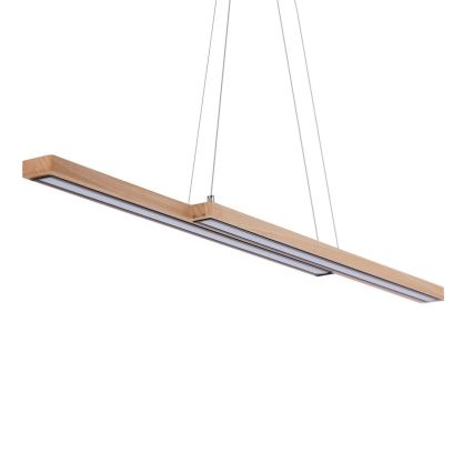 Lampadario LED a sospensione su cavo SENTO LED/19W/230V in legno