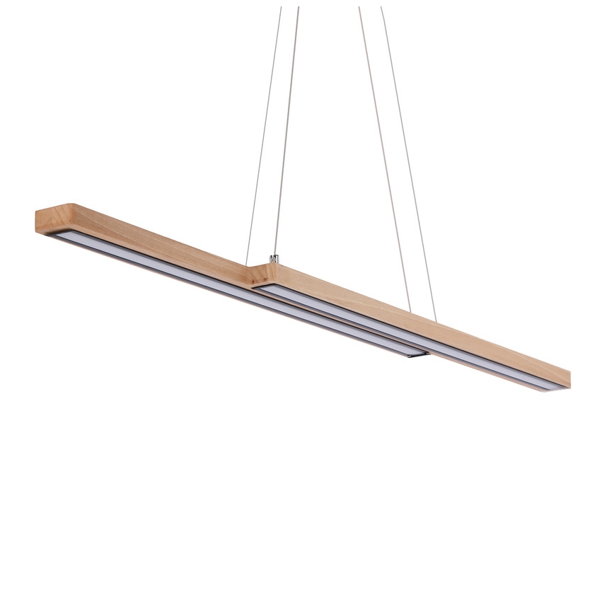 Lampadario LED a sospensione su cavo SENTO LED/19W/230V in legno