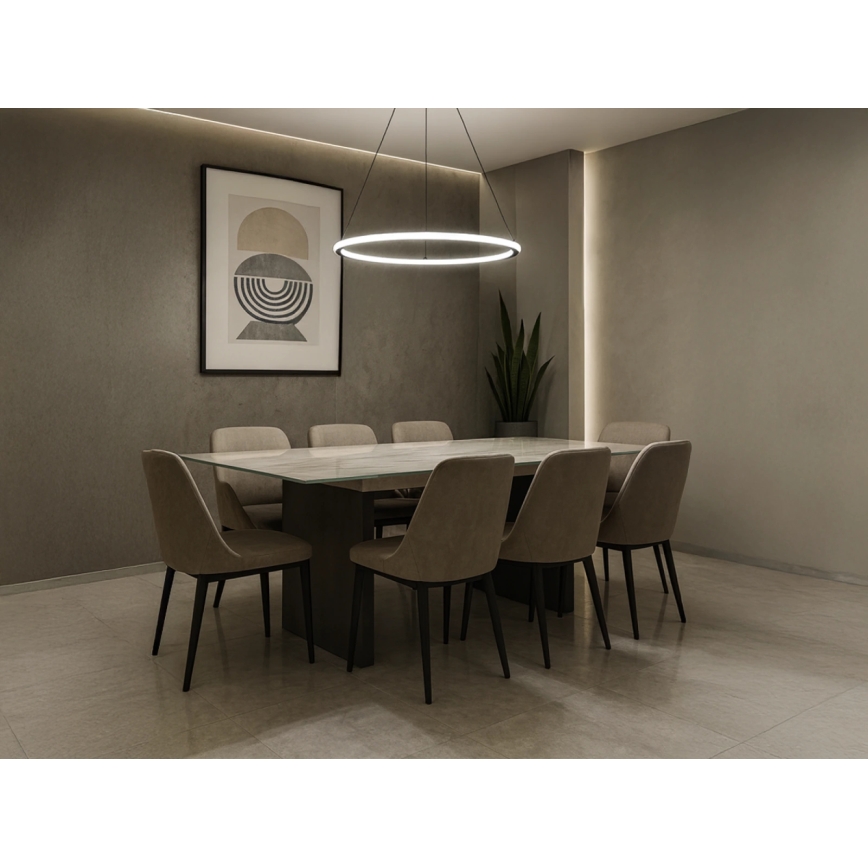 Lampadario LED dimmerabile a sospensione su cavo LED/90W/230V 3000-6500K Ø 60 cm + telecomando