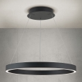 Lampadario LED dimmerabile a sospensione su cavo KOLK LED/60W/230V 2700/3000/4000K Ø 60 cm nero