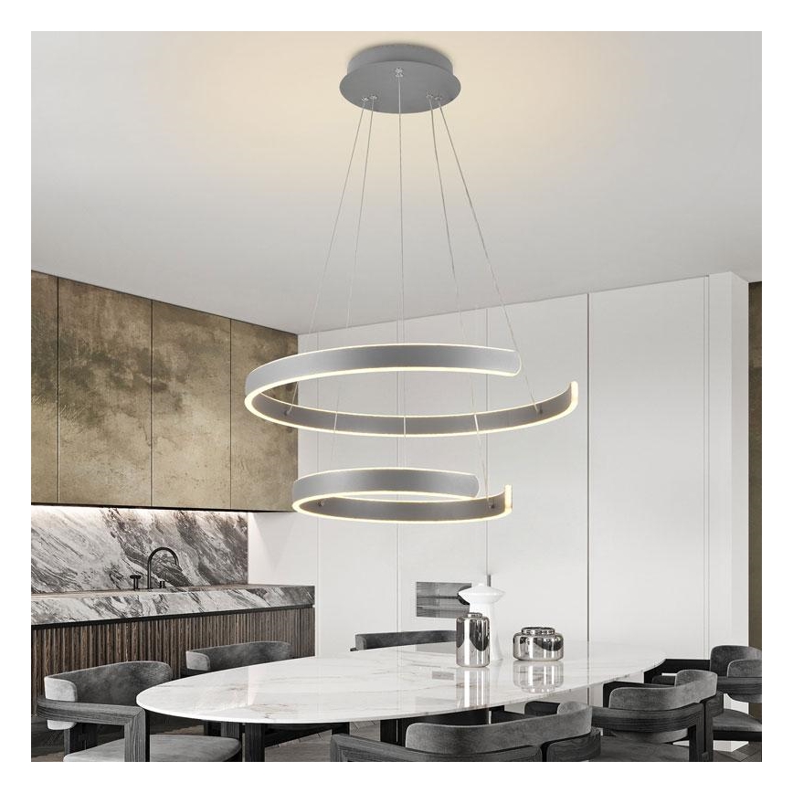Lampadario LED Dimmerabile su cavo LED/120W/230V 3000-6500K + telecomando