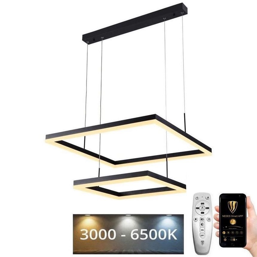 Lampadario LED Dimmerabile su cavo LED/90W/230V 3000-6500K + telecomando