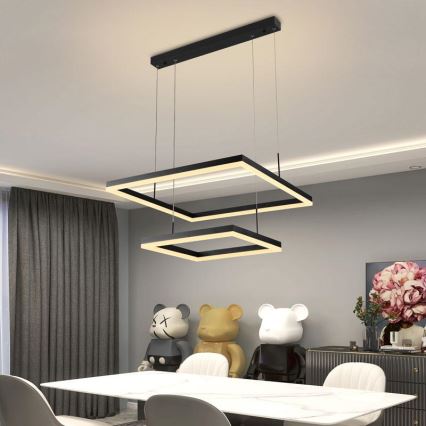 Lampadario LED Dimmerabile su cavo LED/90W/230V 3000-6500K + telecomando