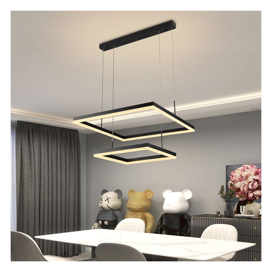 Lampadario LED Dimmerabile su cavo LED/90W/230V 3000-6500K + telecomando