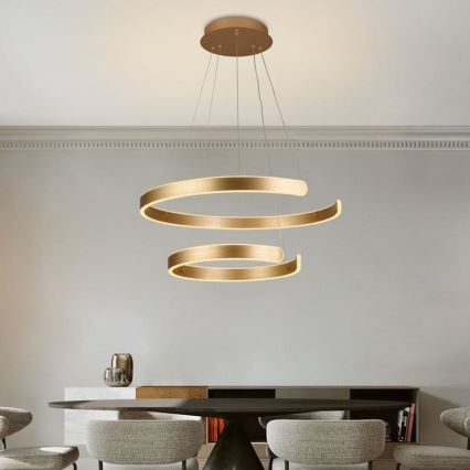 Lampadario LED Dimmerabile su filo LED/120W/230V 3000-6500K + telecomando   Controlla i dettagli