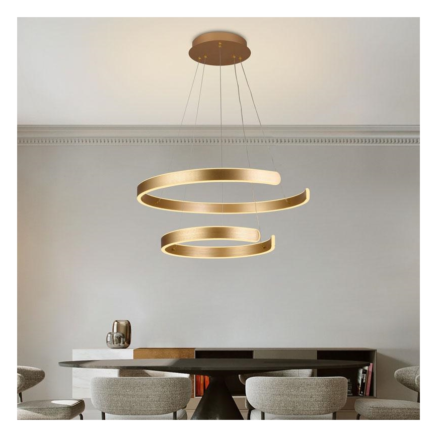 Lampadario LED Dimmerabile su filo LED/120W/230V 3000-6500K + telecomando   Controlla i dettagli