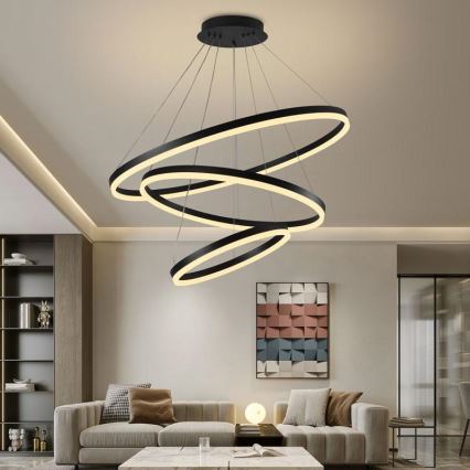 Lampadario LED Dimmerabile su filo LED/125W/230V 3000-6500K + telecomando