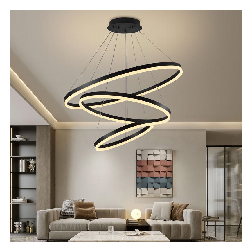 Lampadario LED Dimmerabile su filo LED/125W/230V 3000-6500K + telecomando