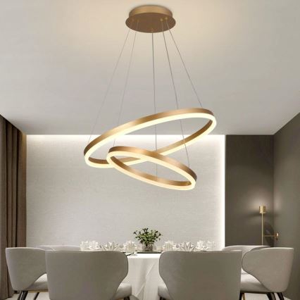 Lampadario LED Dimmerabile su filo LED/70W/230V 3000-6500K + telecomando