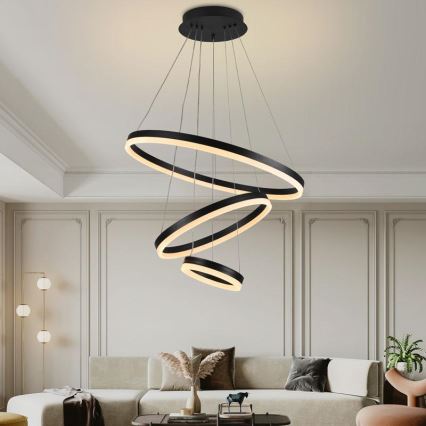Lampadario LED Dimmerabile su filo LED/85W/230V 3000-6500K + telecomando