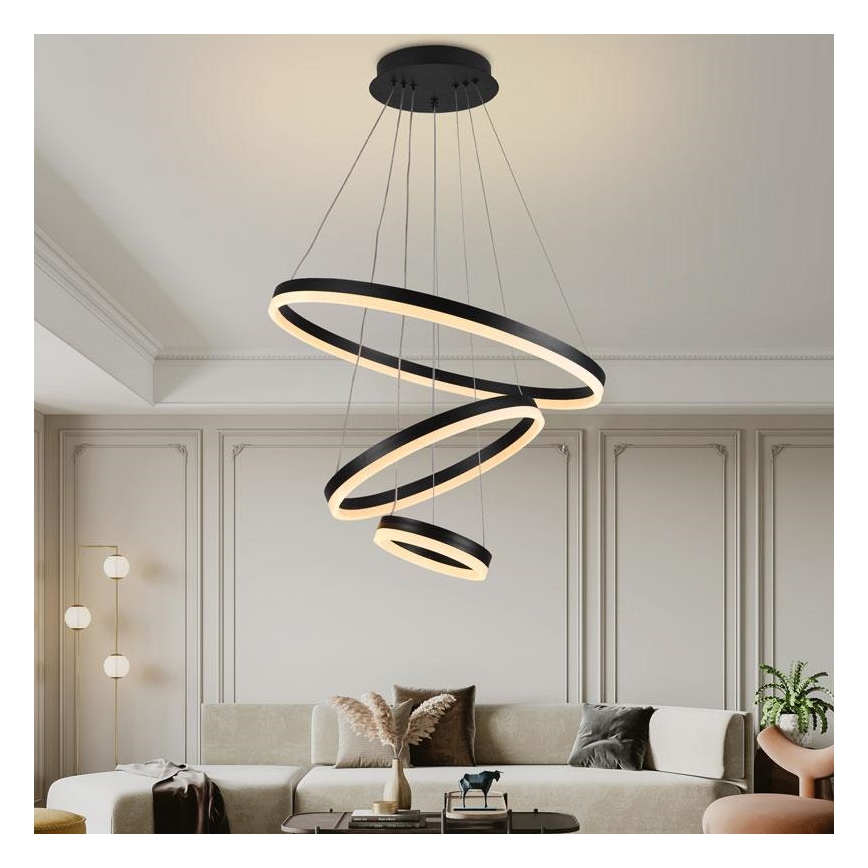 Lampadario LED Dimmerabile su filo LED/85W/230V 3000-6500K + telecomando
