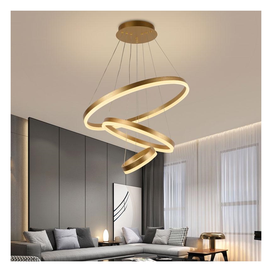 Lampadario LED Dimmerabile su filo LED/85W/230V 3000-6500K + telecomando