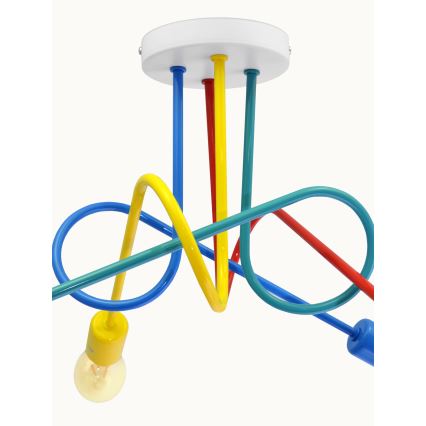 Lampadario LED fisso per bambini OXFORD 4xE27/10W/230V