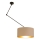 Lampadario LED regolabile su asta GORTA 1xE27/60W/230V beige/oro
