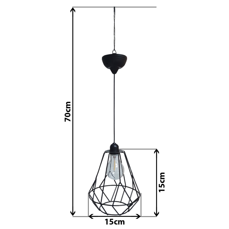 Lampadario LED Solar su corda KATTY 1,2V IP44