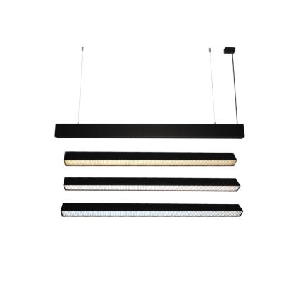 Lampadario LED sospeso con cavo LED/55W/230V 3000/4000/6500K 120 cm nero