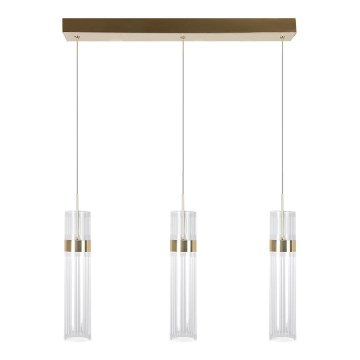 Lampadario LED sospeso su cavo AMBIENTE 3xLED/6W/230V 3000/4000/6000K oro