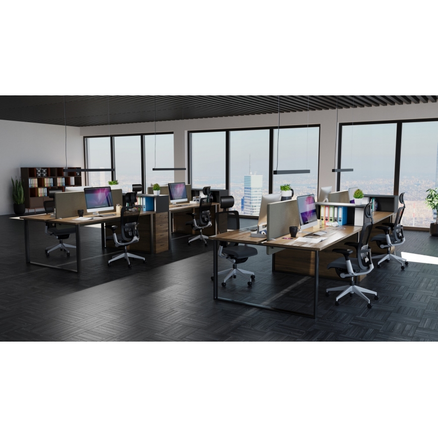 Lampadario LED sospeso su cavo LED/44W/230V 3000K 120 cm nero