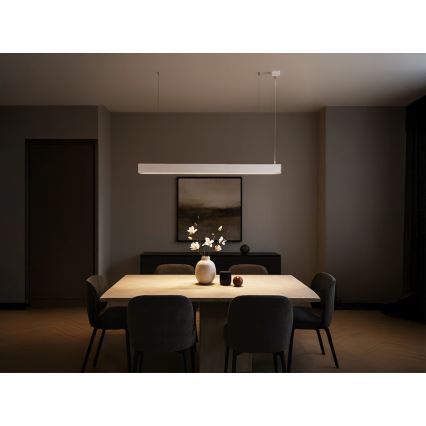 Lampadario LED sospeso su cavo LED/55W/230V 3000/4000/6500K 120 cm bianco