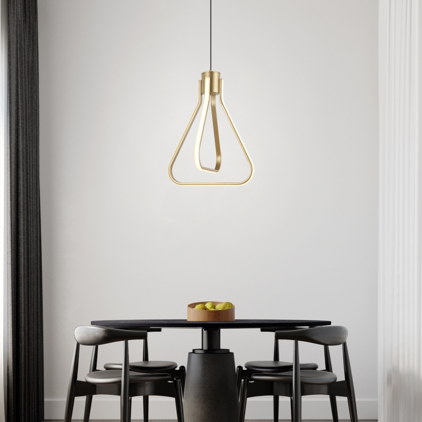 Lampadario LED sospeso ZING LED/19W/230V, finitura oro