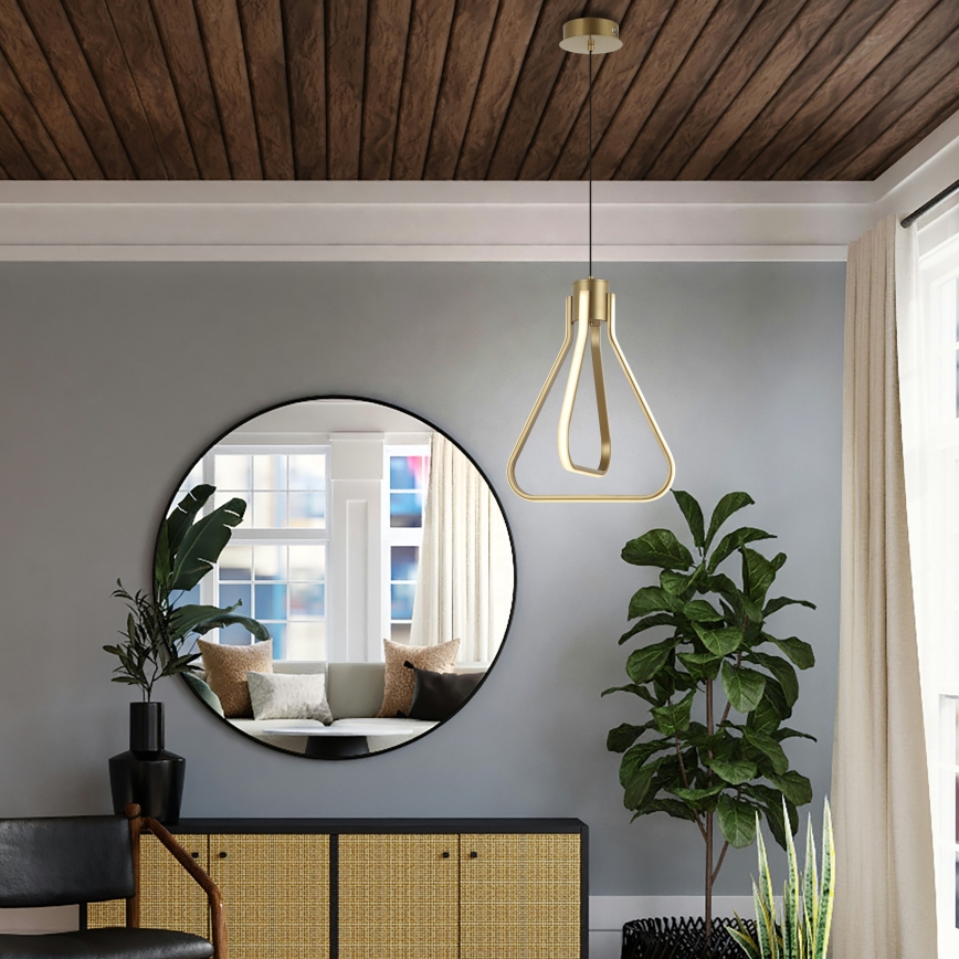 Lampadario LED sospeso ZING LED/19W/230V, finitura oro