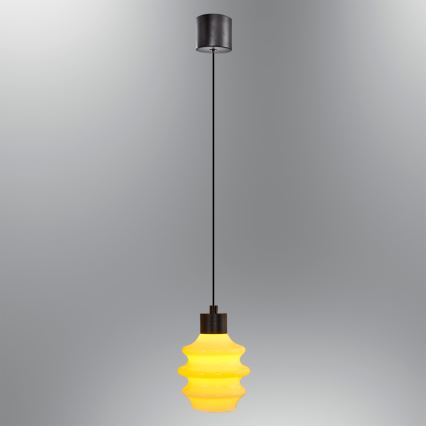 Lampadario LED su cavo CACTUS LED/3W/230V 3000K nero/giallo