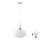 Lampadario LED su cavo HARMA 1xE27/60W/230V Ø 30 cm cromo satinato/bianco
