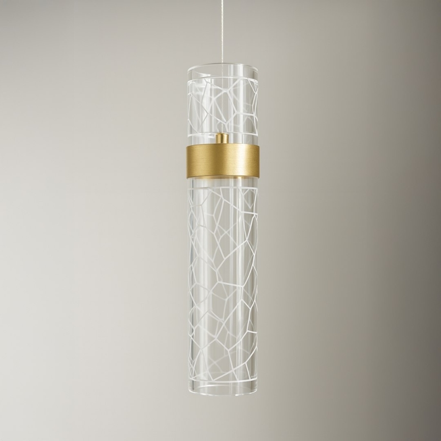 Lampadario LED su cavo LAGOS LED/8W/230V oro