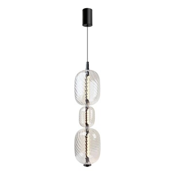 Lampadario LED su cavo PLAYA LED/12W/230V nero