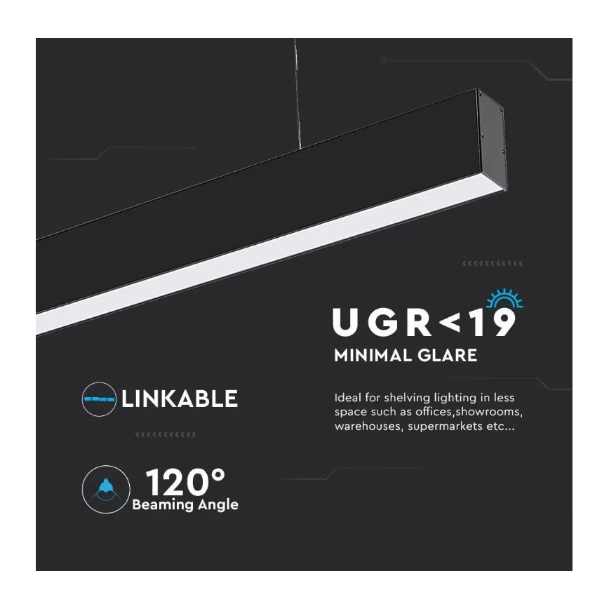Lampadario LED su filo SAMSUNG CHIP LED/40W/230V 3000-6400K