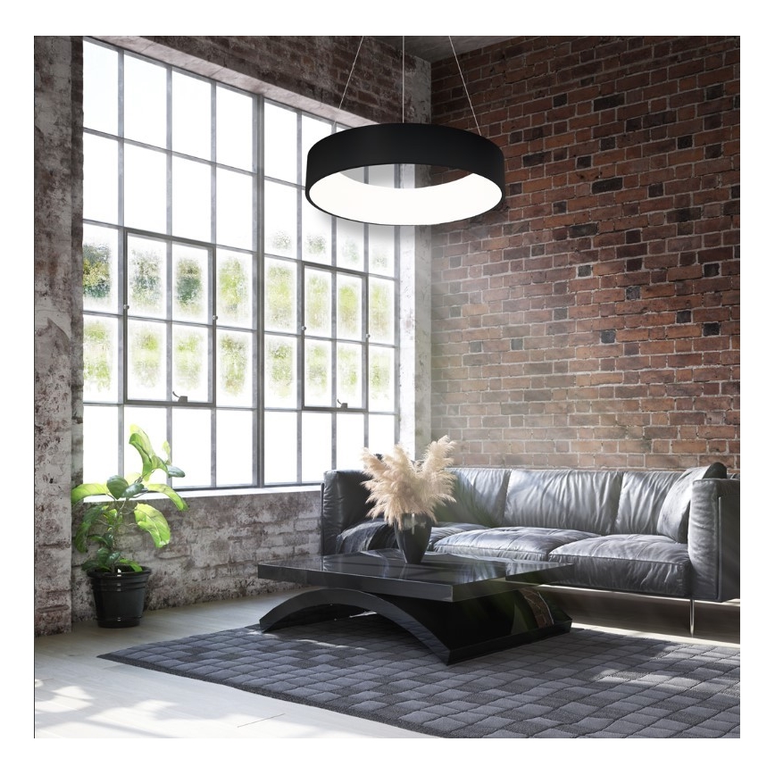 Lampadario LED su fune OHIO BLACK LED/24W/230V